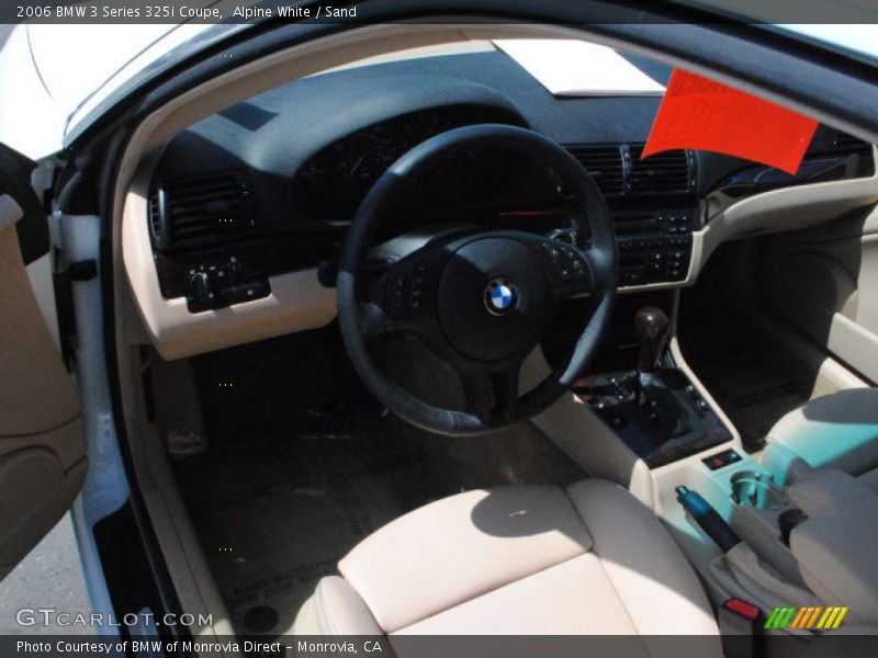 Alpine White / Sand 2006 BMW 3 Series 325i Coupe