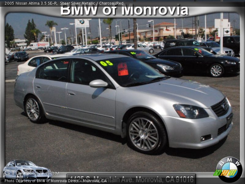 Sheer Silver Metallic / Charcoal/Red 2005 Nissan Altima 3.5 SE-R
