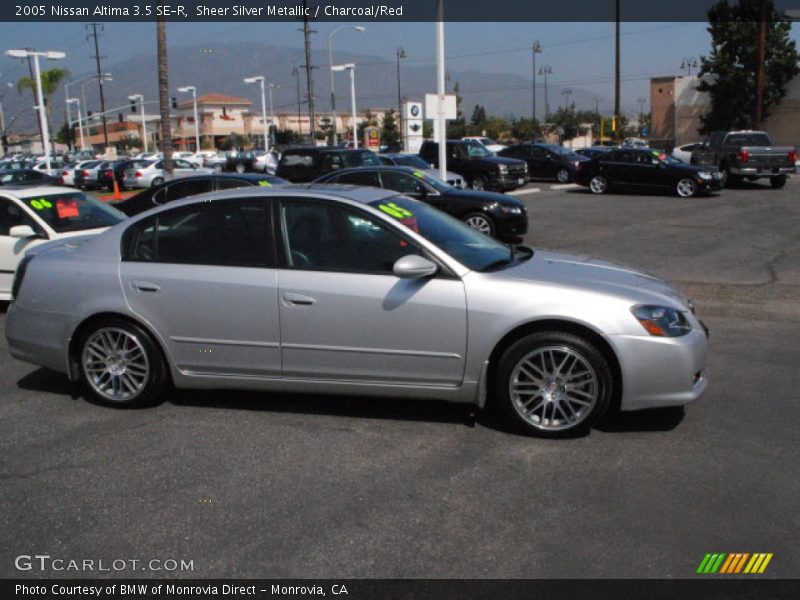 Sheer Silver Metallic / Charcoal/Red 2005 Nissan Altima 3.5 SE-R