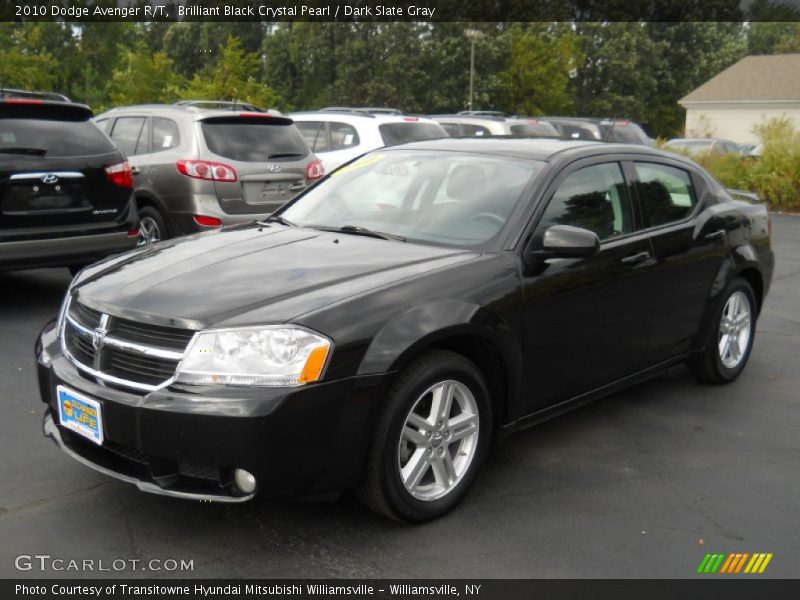 Brilliant Black Crystal Pearl / Dark Slate Gray 2010 Dodge Avenger R/T