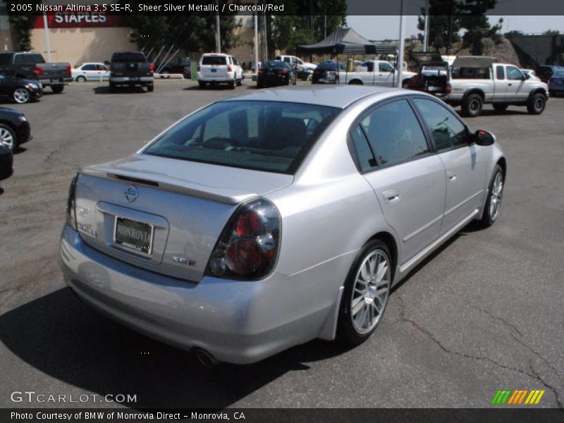 Sheer Silver Metallic / Charcoal/Red 2005 Nissan Altima 3.5 SE-R