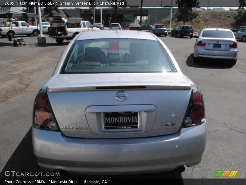 Sheer Silver Metallic / Charcoal/Red 2005 Nissan Altima 3.5 SE-R