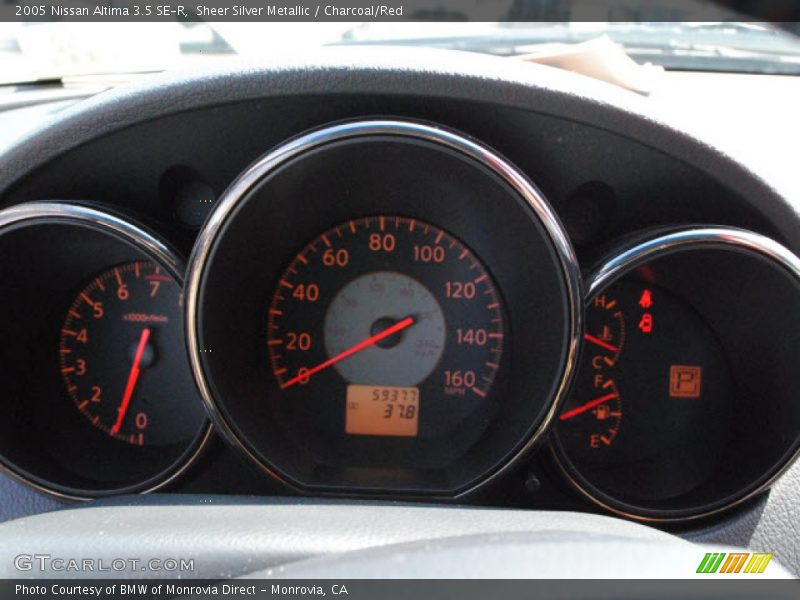 Sheer Silver Metallic / Charcoal/Red 2005 Nissan Altima 3.5 SE-R