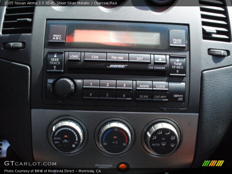 Sheer Silver Metallic / Charcoal/Red 2005 Nissan Altima 3.5 SE-R