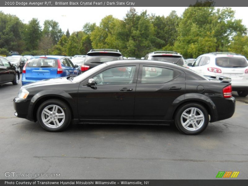 Brilliant Black Crystal Pearl / Dark Slate Gray 2010 Dodge Avenger R/T