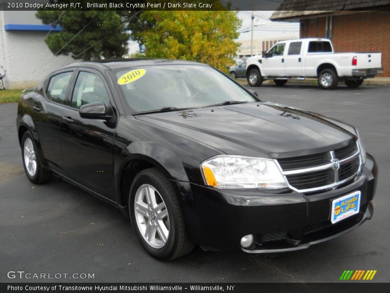 Brilliant Black Crystal Pearl / Dark Slate Gray 2010 Dodge Avenger R/T