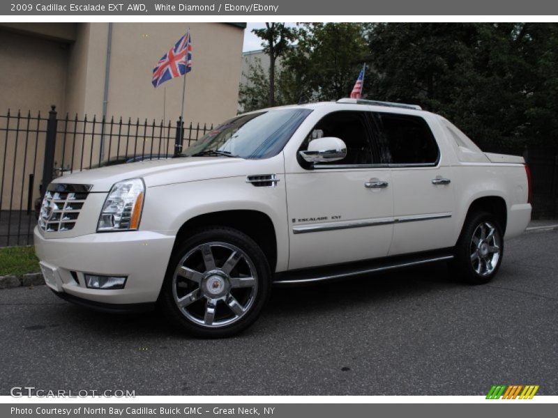White Diamond / Ebony/Ebony 2009 Cadillac Escalade EXT AWD