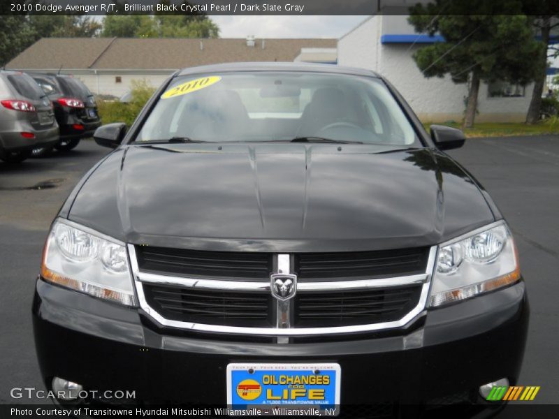Brilliant Black Crystal Pearl / Dark Slate Gray 2010 Dodge Avenger R/T