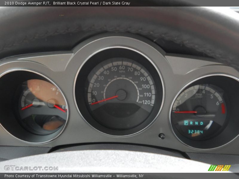 Brilliant Black Crystal Pearl / Dark Slate Gray 2010 Dodge Avenger R/T