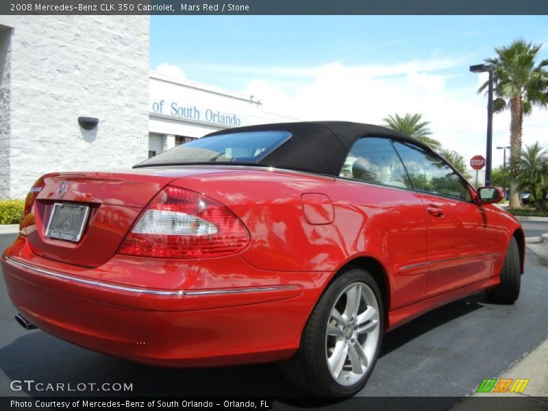 Mars Red / Stone 2008 Mercedes-Benz CLK 350 Cabriolet
