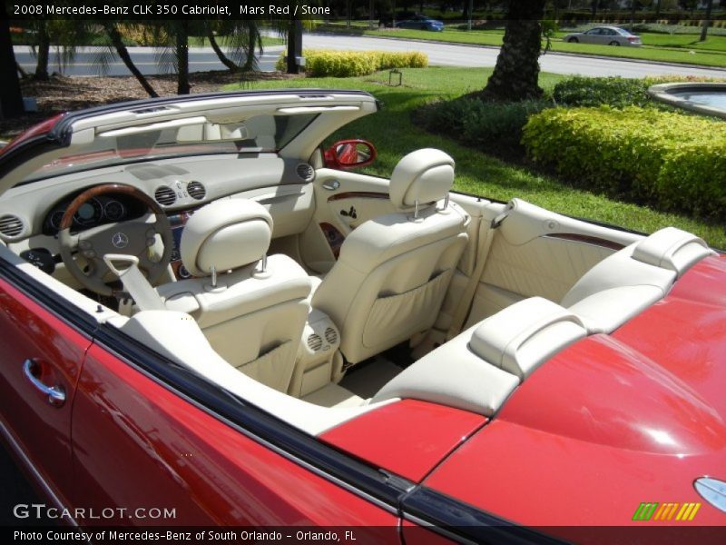 Mars Red / Stone 2008 Mercedes-Benz CLK 350 Cabriolet