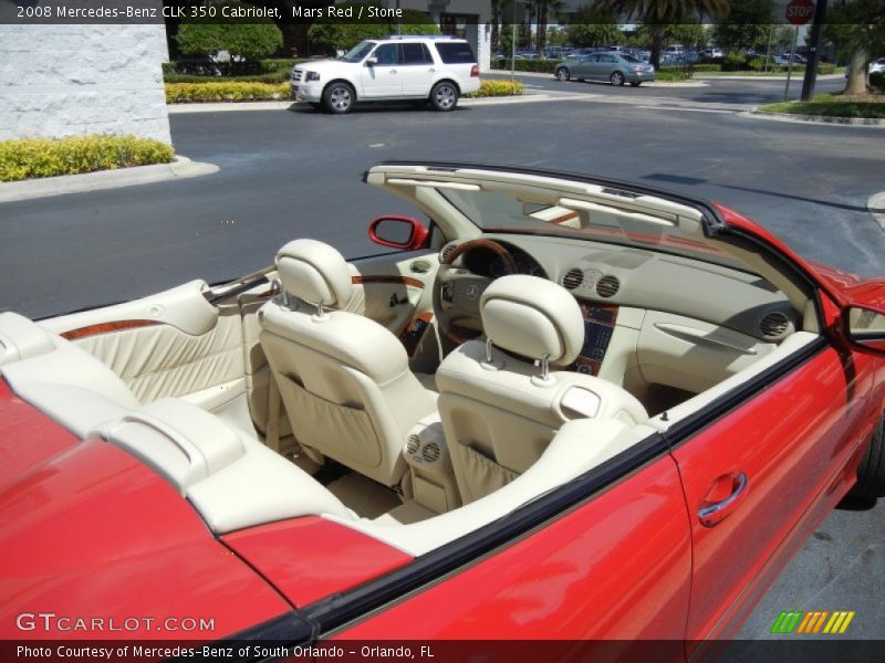 Mars Red / Stone 2008 Mercedes-Benz CLK 350 Cabriolet