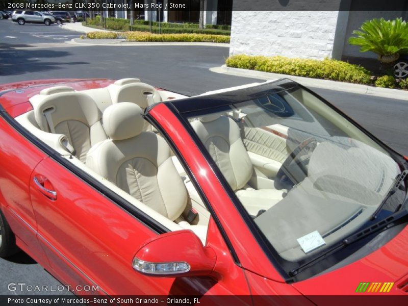 Mars Red / Stone 2008 Mercedes-Benz CLK 350 Cabriolet