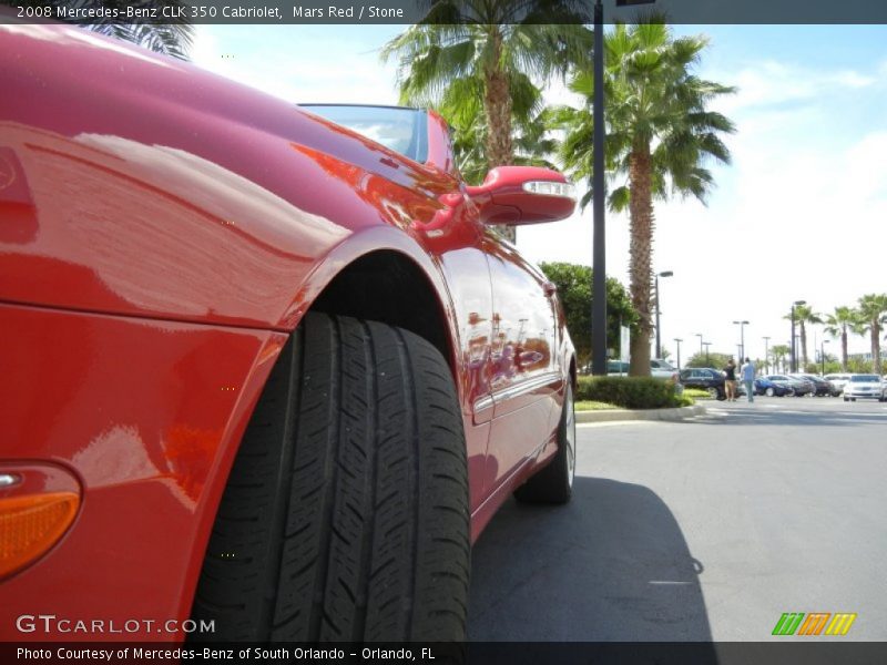 Mars Red / Stone 2008 Mercedes-Benz CLK 350 Cabriolet