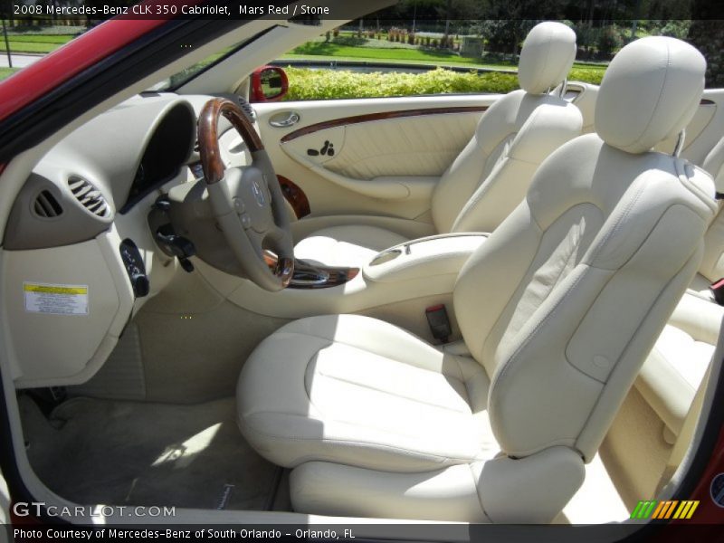 Mars Red / Stone 2008 Mercedes-Benz CLK 350 Cabriolet