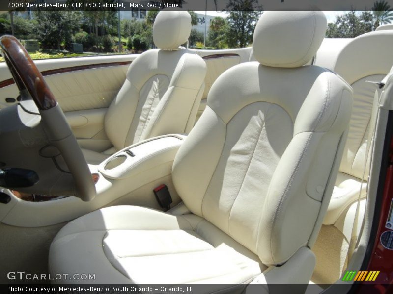 Mars Red / Stone 2008 Mercedes-Benz CLK 350 Cabriolet