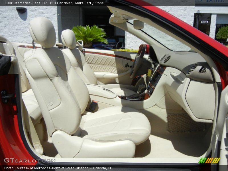 Mars Red / Stone 2008 Mercedes-Benz CLK 350 Cabriolet