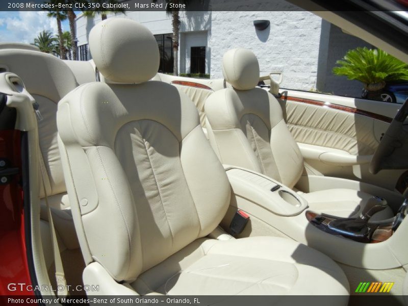 Mars Red / Stone 2008 Mercedes-Benz CLK 350 Cabriolet
