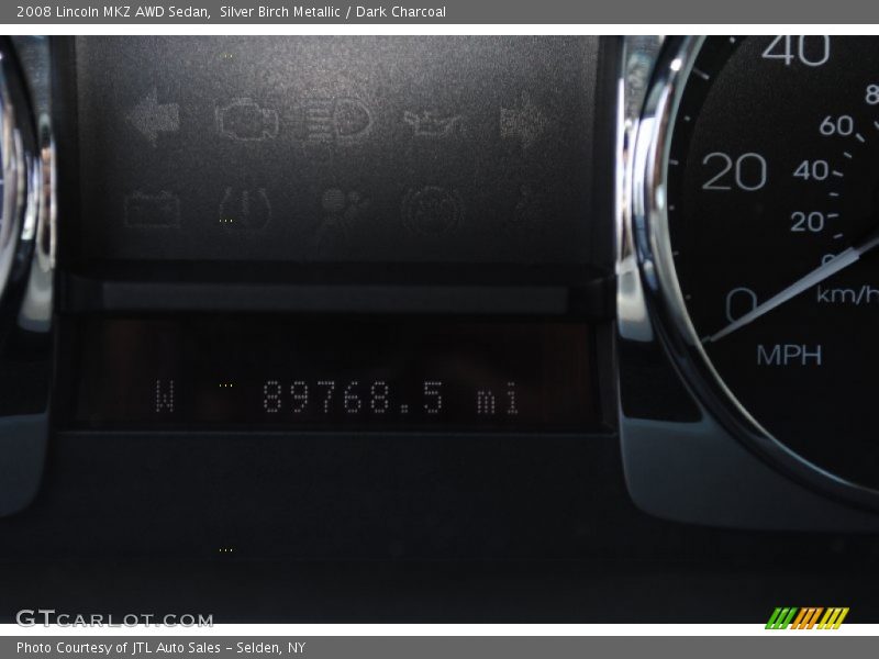 Silver Birch Metallic / Dark Charcoal 2008 Lincoln MKZ AWD Sedan