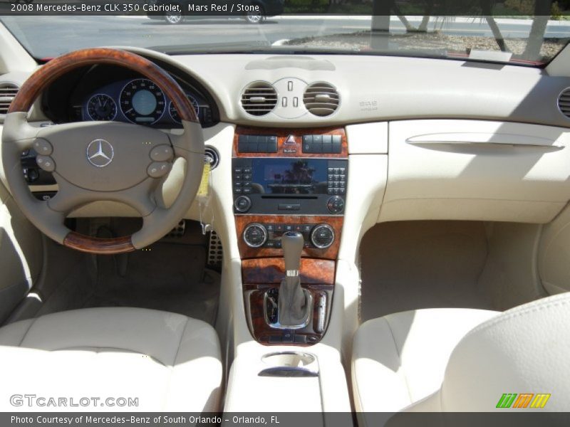 Mars Red / Stone 2008 Mercedes-Benz CLK 350 Cabriolet