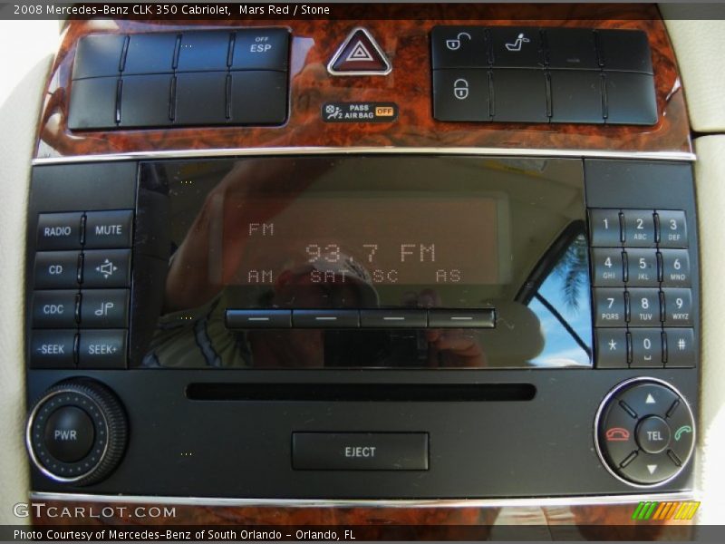 Mars Red / Stone 2008 Mercedes-Benz CLK 350 Cabriolet