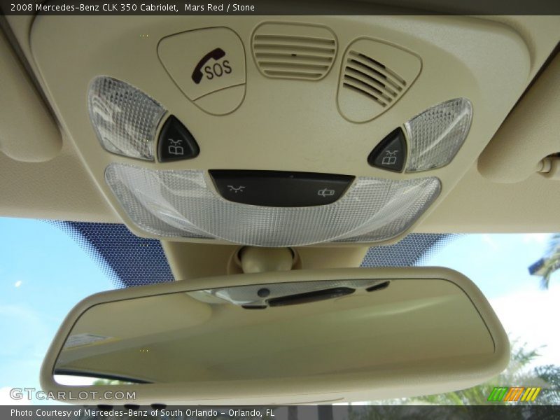 Mars Red / Stone 2008 Mercedes-Benz CLK 350 Cabriolet