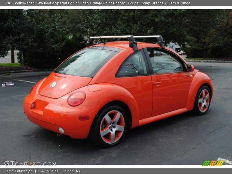 Snap Orange / Black/Orange 2002 Volkswagen New Beetle Special Edition Snap Orange Color Concept Coupe