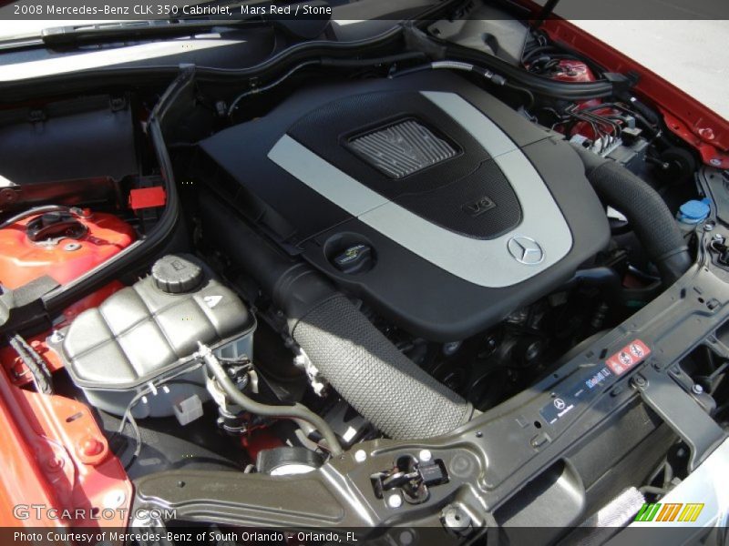 Mars Red / Stone 2008 Mercedes-Benz CLK 350 Cabriolet