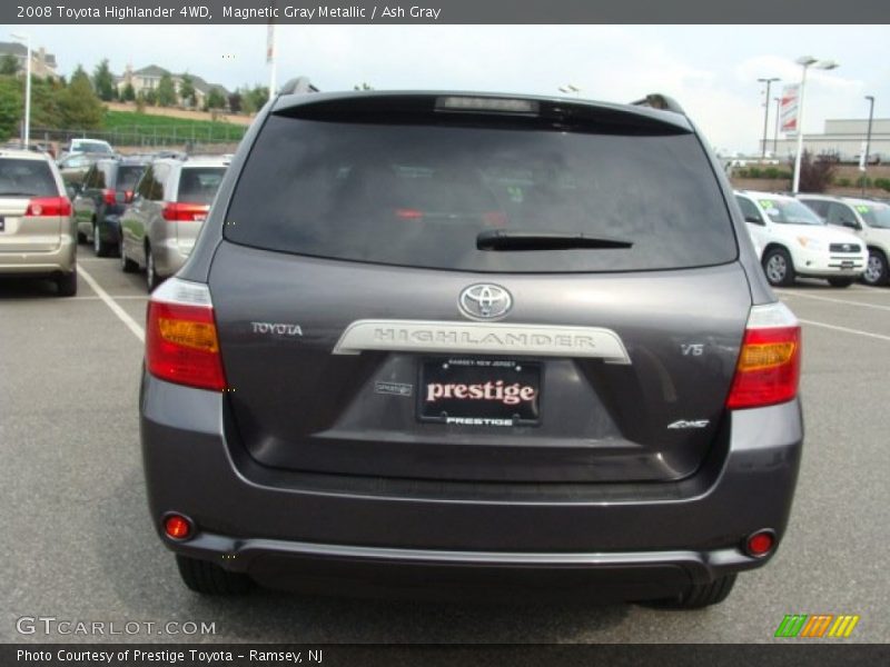 Magnetic Gray Metallic / Ash Gray 2008 Toyota Highlander 4WD