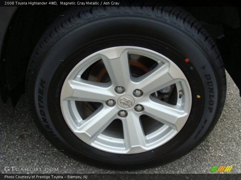 Magnetic Gray Metallic / Ash Gray 2008 Toyota Highlander 4WD