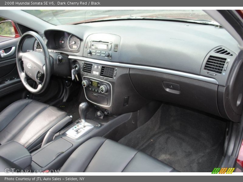 Dark Cherry Red / Black 2008 Hyundai Sonata SE V6