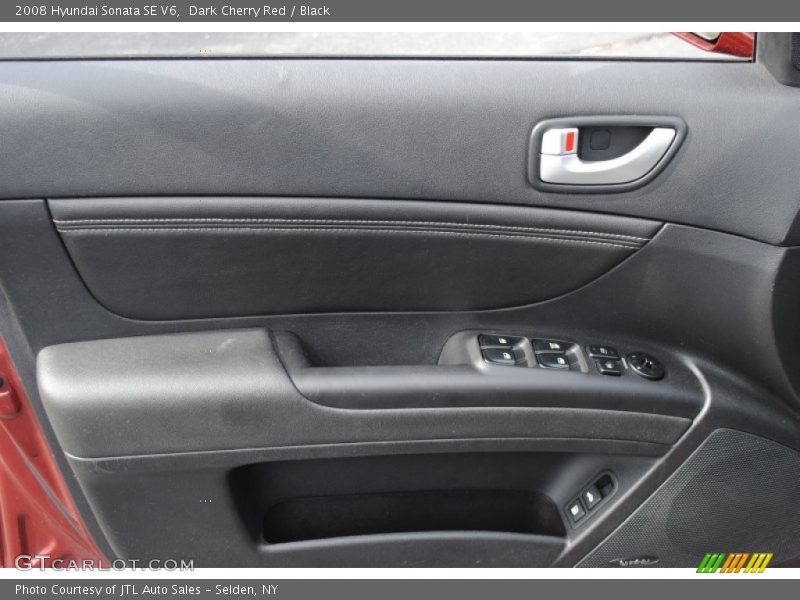 Dark Cherry Red / Black 2008 Hyundai Sonata SE V6