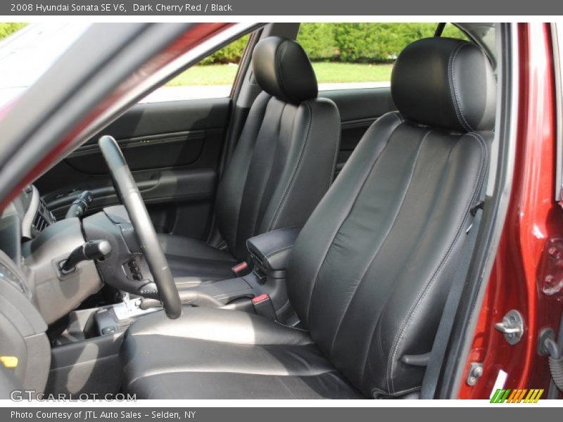 Dark Cherry Red / Black 2008 Hyundai Sonata SE V6