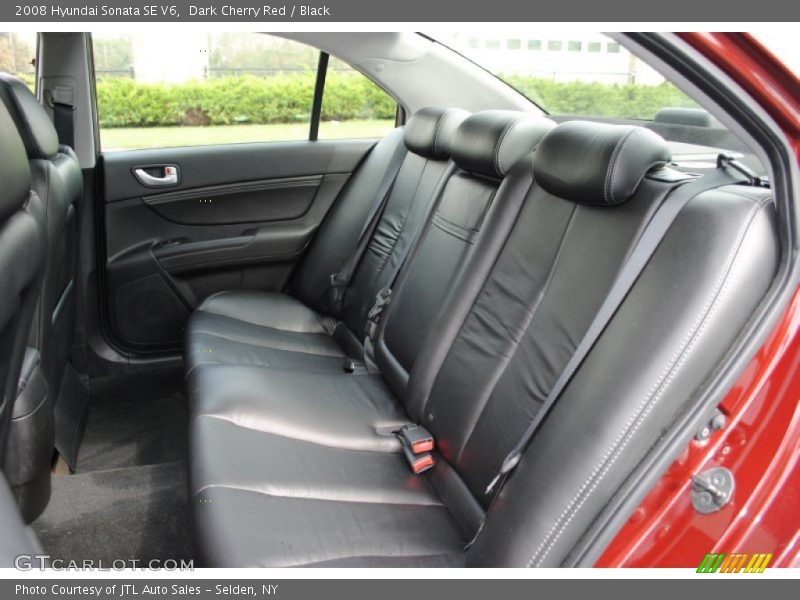 Dark Cherry Red / Black 2008 Hyundai Sonata SE V6