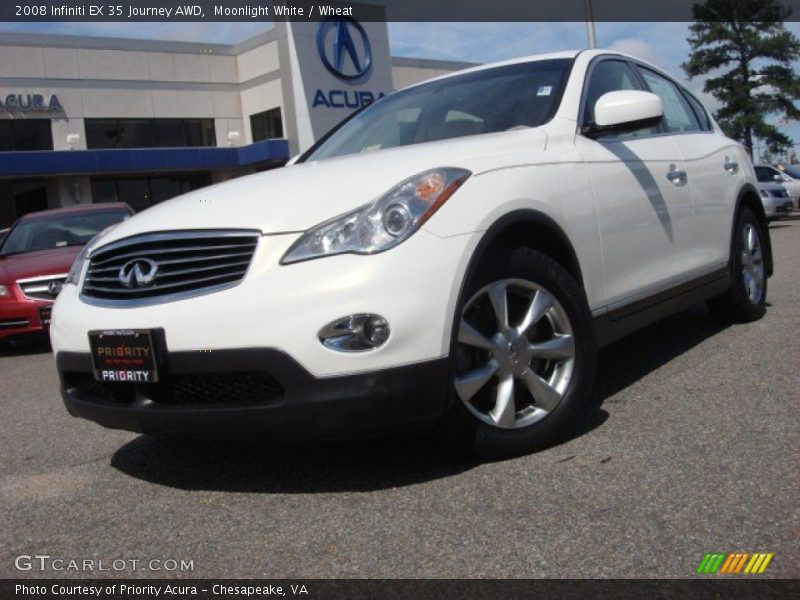 Moonlight White / Wheat 2008 Infiniti EX 35 Journey AWD