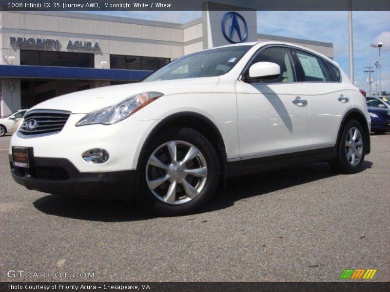 Moonlight White / Wheat 2008 Infiniti EX 35 Journey AWD