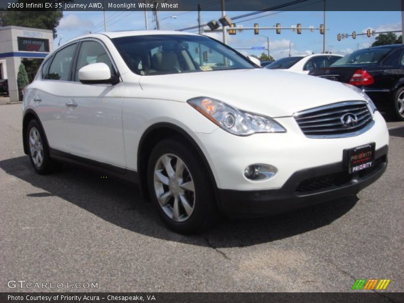 Moonlight White / Wheat 2008 Infiniti EX 35 Journey AWD