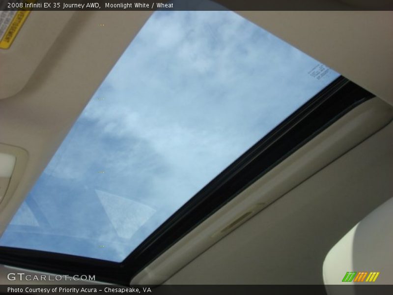 Moonlight White / Wheat 2008 Infiniti EX 35 Journey AWD