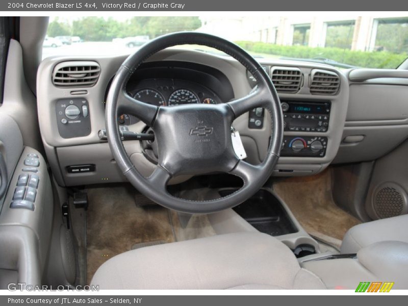 Victory Red / Graphite Gray 2004 Chevrolet Blazer LS 4x4