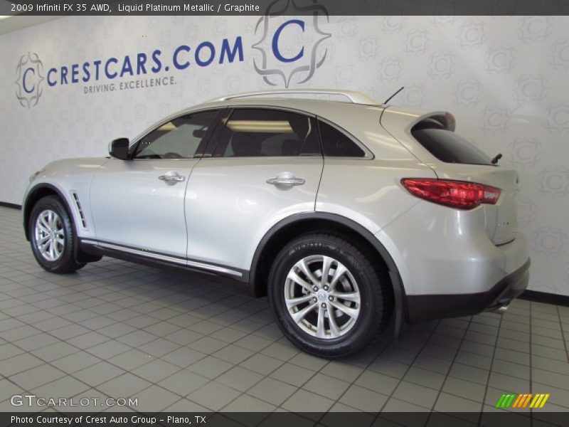 Liquid Platinum Metallic / Graphite 2009 Infiniti FX 35 AWD