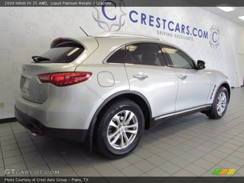 Liquid Platinum Metallic / Graphite 2009 Infiniti FX 35 AWD