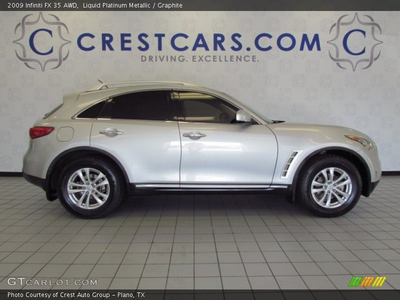 Liquid Platinum Metallic / Graphite 2009 Infiniti FX 35 AWD