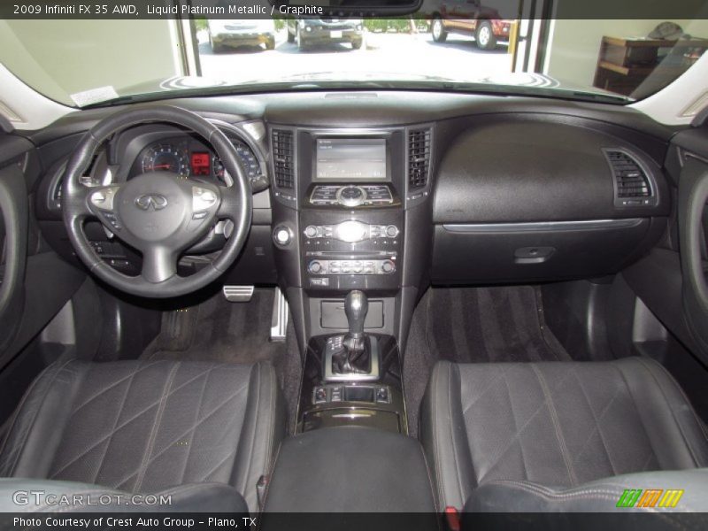 Liquid Platinum Metallic / Graphite 2009 Infiniti FX 35 AWD