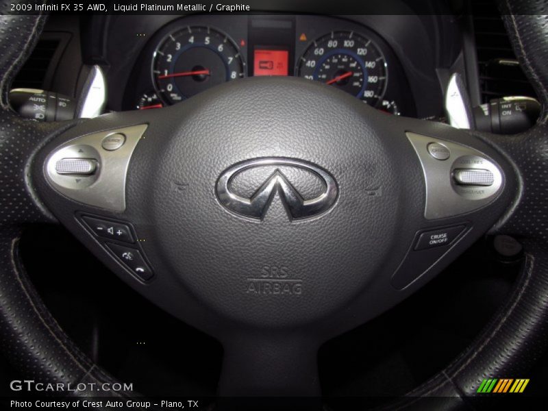 Liquid Platinum Metallic / Graphite 2009 Infiniti FX 35 AWD