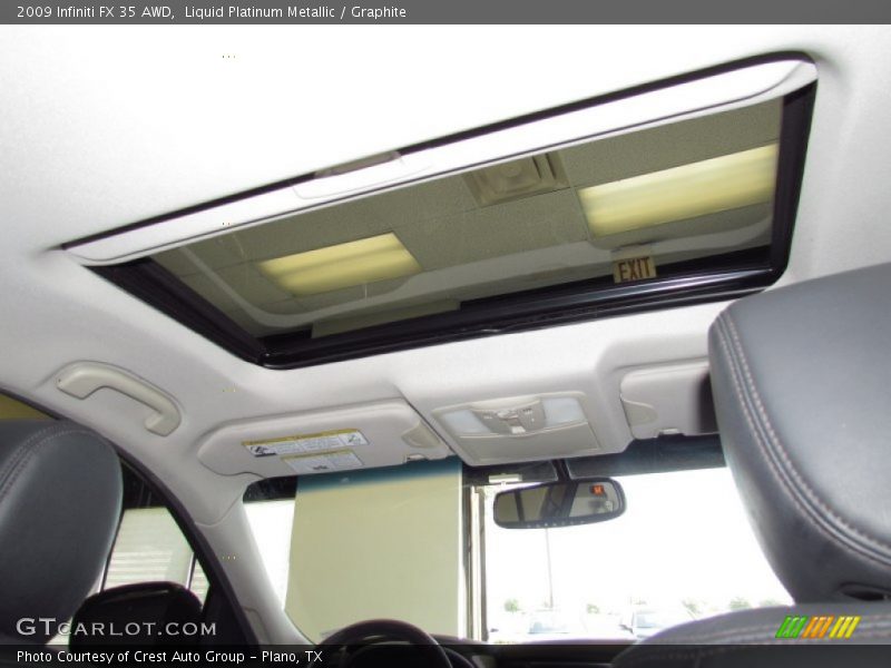 Liquid Platinum Metallic / Graphite 2009 Infiniti FX 35 AWD