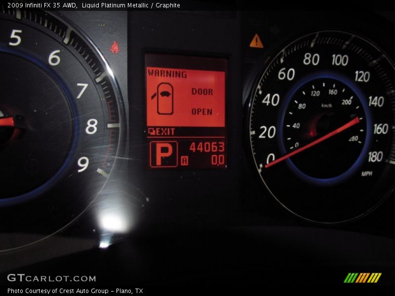 Liquid Platinum Metallic / Graphite 2009 Infiniti FX 35 AWD