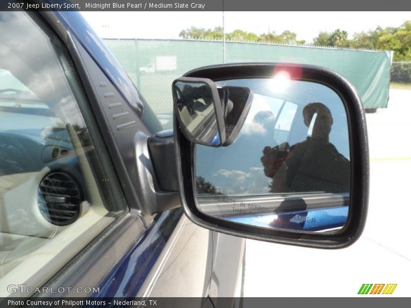 Midnight Blue Pearl / Medium Slate Gray 2007 Jeep Liberty Sport