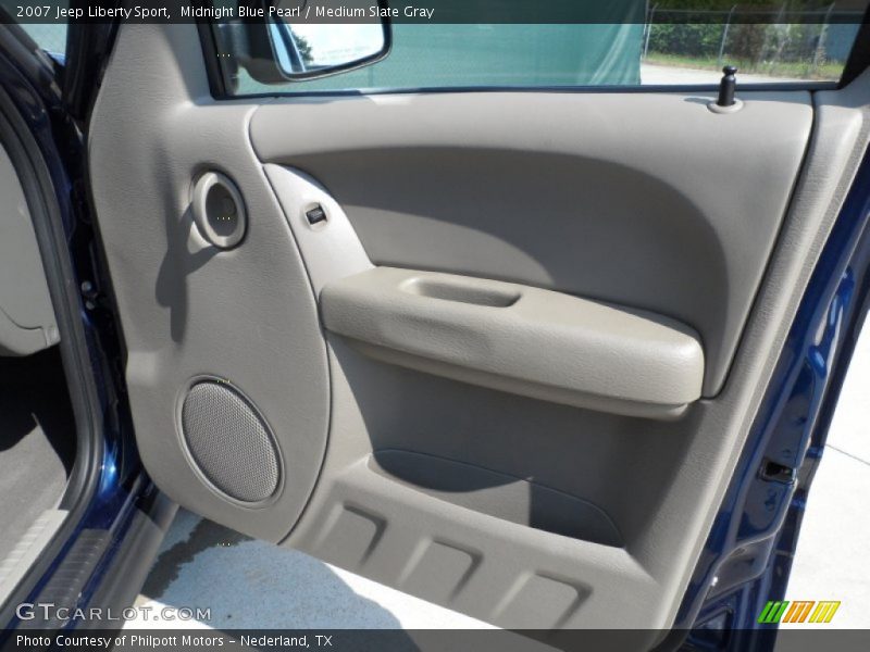 Midnight Blue Pearl / Medium Slate Gray 2007 Jeep Liberty Sport