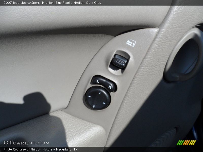 Midnight Blue Pearl / Medium Slate Gray 2007 Jeep Liberty Sport