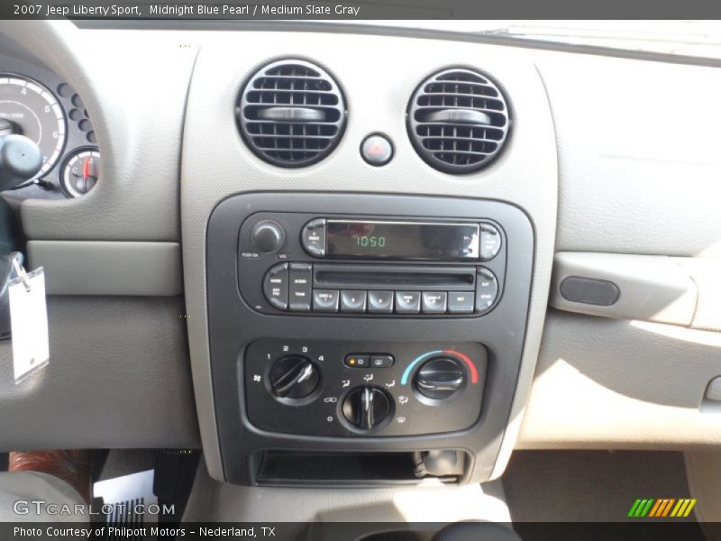 Midnight Blue Pearl / Medium Slate Gray 2007 Jeep Liberty Sport